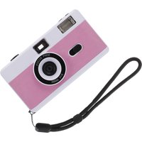 1Pcs Film Camera Reusable ABS Vintage Design Build-in Flash No Battery Needed Compatible with 35Mm Color Black White Film