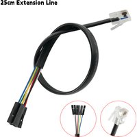 25cm EV3 Extension Line 6p6c Building Blocks Crystal Head to 6P Female DuPont Head Connector Wire for Microbit Robot:Bit ev3/nxt