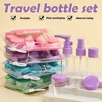 Travel Bottles Kit Leak Proof Portable Toiletry Containers Clear Travel Size Cosmetic Bottles For Lotion Shampoo Cream