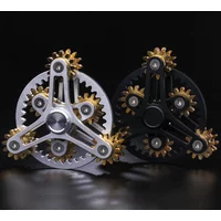 New Gear Linkage Metal Fidget Spinner Copper EDC Hand Spinner Anti Stress Finger Game Fingertip Gyro Toys for Adult Gifts