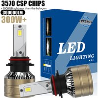 Erruson 2pcs 300W 300000LM H4 H7 H1 H3 LED H11 9005 9006 9012 HB3 HB4 Car LED Headlight Auto Fog Lamp LED Bulbs 6000K 12V