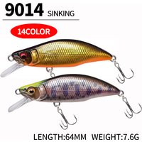 Fishing 64mm 7.6g Swimbaits Bass Big Fish Crankbaits Fishing Lure Sinking Wobblers for Pike Minnow Lure Fishing Tackle