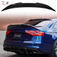 For Audi A4 B8.5 2013-2016 PSM Style Spoiler ABS And Carbon Fiber Material Car Trunk Lid Decoration Tail Wing Body Kit (A4 only)