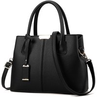 Shaping PU Leather Handbag, Stylish Versatile Tote Shoulder Bag, Large Capacity Crossbody Bag with Adjustable Straps,Zip Closure