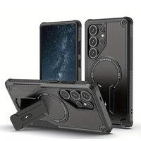 Fold Stand Holder Armor Magnetic Case for Samsung Galaxy A57 A56 A55 A54 A37 A36 A35 A27 A25 A17 A16 A15 A14 A07 A06 Back Cover
