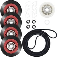 4392067 27-inch Dryer Repair Kit for Whirlpool KitchenAid Dryers WPW10314173 Drum Roller 661570V Belt 279640 Idler Pulley