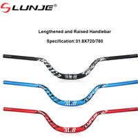 Aluminum Alloy Bicycle Handlebars 720/780mm Mountain Bike Handlebars 70/90mmLift Swallow Handle Bicycle Steering Wheel