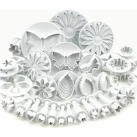 33Pcs/Set Plunger Fondant Cutter Cake Tools Cookie Molds Biscuit Mould DIY Craft 3D Bakeware Kits new