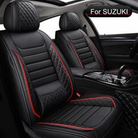 Komplettset Auto Sitzbezüge Leder, Für Suzuki Swift, Vitara, Jimny, S-Cross, Baleno, Ignis, Autositzbezüge Für Fahrzeugsitze Vorne Hinten, Strapazierfähige, Einfacher Reinigung