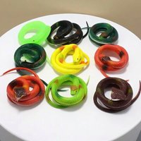 Lifelike Rubber Fake Snake Prank Toy Soft Material Scary Joke Prop Garden Yard Outdoor Decor Halloween Party Favors Children