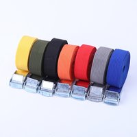 Sangle d'arrimage 25mm x 1M avec boucle en Nylon en alliage de Zinc 250 LBS, sac à bagages d'arrimage de chargement à dégagement rapide, longueur réglable 7 couleurs