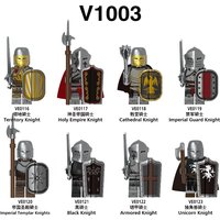 V1003 Medieval series of Imperial Knights of the Territory assembled building block figurine toys