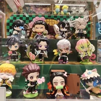 HOT!Demon Slayer Tanjiro Kamado Nezuko anime cartoon figure blind box creative personalized statue model ornament surprise gift