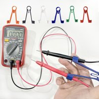 2pcs random Multimeter Probe Holder – One-Handed Operation Aid for Test Leads, Electronic Repair Tool