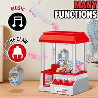 Electronic Claw Machine Candy Arcade Game Toy Mini Claw Machine Music and Lights Grabber Catch Doll Kids Toys Girl Birthday Gift