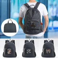 Aesthetic Men Backpack Ultralight Foldable Daypack Men Travel Hiking Outdoor Pack Sport Samurai Pattern Series Schoolbag