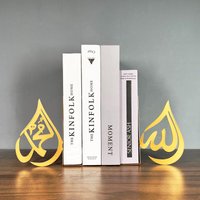 1pc islamische Metall Buchs tütze islamische Haupt dekoration Kunst muslimische Geschenke islamische Buchs tützen Eisen Stütz halter Schreibtisch steht für Bücher