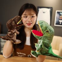 Les poupées à doigts de dinosaure mignonnes pour enfants peuvent bouger et ouvrir leurs bouche, marionnettes à main pour raconter l'apprentissage, jouet d'accompagnement amusant, cadeau