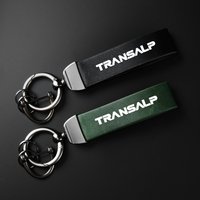 For HONDA TRANSALP 600 650 700 xlv650 Accessories High-Grade leather Motorcycle Keychain Holder Keyring