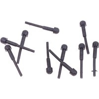 10pcs Replacement Rubber Bumper silence Hair Scissors Barber Shears Stopper Black