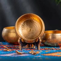 Miwayer Tibetan Singing Bowl for Meditation Yoga Stress Relief - 6 Sizes Options Sound Bowl Healing Instrument with Unique Gift