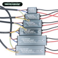 5W 10W 20W 30W 40W 50W No Flicker Waterproof LED Driver Constant Voltage DC24-42V Power Supply AC85-265V Lighting Transformers