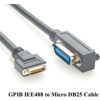 Micro D-Sub 25Pin Female to GPIB Cable GPIB IEE488 Micro DB25 Cable for PZ2100A Compatible Keysight PX0114A, PX0110A, Y1260A