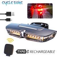 10 LED Bike Warning Rear Light Type-C Charging MTB Road Bike Taillights for Night Riding Safety Waterproof Bicycle Accessories