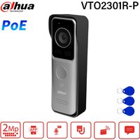 Dahua 2MP PoE Doorbell Camera HD Night Vision Video Intercom APP Remote unlock IP65 IP Villa Door Station Web config VTO2301R-P
