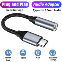 Type C Audio Cable USB Type C To 3.5mm Jack Aux Adapter Earphone Cable Converter For iPhone 16 15 Pro Max Samsung Galaxy S24 S23
