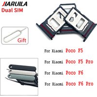 NEW SIM Card Tray chip slot drawer Holder Adapter Socket Accessories For Xiaomi Poco F5 Pro F6 Pro F6