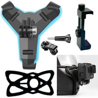 Motorcycle Helmet Phone Stand Mount Holder For GoPro Hero 13 12 9 8 7 Action Sports Camera Holder Motorcycle Camera Accessories