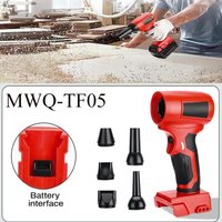 Opis: Bezprzewodowa suszarka do włosów Milwaukee 18V Li-Ion 210W MWQ-TF05 130000PRM Mini dmuchawa o dużej prędkości