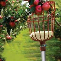 Fruit Picker Head Metal Deep Basket without Pole Fruit Collector Harvest Picking Apple Citrus Pear Farm Garden Catcher Device