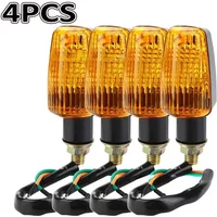 AliExpress NONE 4PCS Universal Motorcycle Blub Turn Signal Lamp Turning Indicators Light Blinkers Signal Amber Bike Motorcycle Accessories 12V