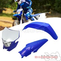 AliExpress Aizome Plastic Enduro Dirt Bike Head Light Lamp Front & Rear Motorcycle Fender Mud Guard For Yamaha WRF250/400/426/450 YZ TTR WR XT MX