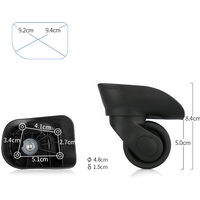Suitable for Benlun F-20 Universal Wheel 2PCS Wheels for Suitcase Luggage Accessories Replacement Spare Parts Mute We