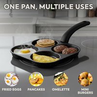 Egg Pan Nonstick and Egg Frying Pan Versatile Breakfast Skillet for Eggs Pancakes Plett with Gas Stove and Induction Cooktop