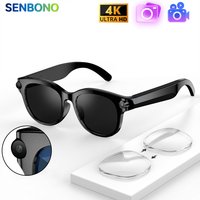 SENBONO Smart AI Glasses ChatGPT Real-time Translation Voice Assistant AI Image Recognition Wi-Fi Transmission Unisex Glasses