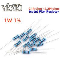 50PCS 1W 1% Metal film resistor 0.1R ~2.2M 1R 2R 10R 22R 47R 100R 330R 1K 4.7K 10K 22K 47K 100K 330K 470K 2 10 22 47 100 330 ohm