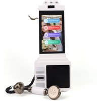 Touch-screen 8'' Audio&Video Guestbook 64GB Phone Recorder Video Guestbook for Wedding Telephone Booth