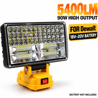 20V MAX LED Work Light For Dewalt 18V Battery Portable Flood Light 5400LM Cordless Job Site Lamp Outdoor Emergency Fishing Tool
