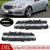 For Benz W212 E250 E300 E350 2009-2013 Car Front Bumper Daytime Running Light DRL Fog Light Grille Molding 2128851574 2128851674
