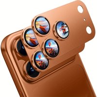 NNBILI 2-Pack Metal Ring Camera Lens Protector for iPhone 17 Pro Max 17 Pro 9H+ Hardness, Ultra HD, Anti-scratch Easy To Install