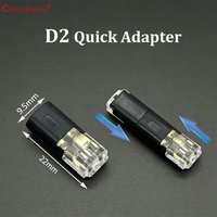 ChengHaoRan 2-20PCS D2 Double Wire Quick Connect Terminal 2P Connector LED Power Wire Plug And Unplug without Soldering Or Strip