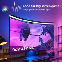 Lampes suspendues pour écran RGB 60cm, barre lumineuse pour moniteur d'ordinateur, USB, gradation continue, lampe d'éclairage de bureau pour étude, jeux Esports