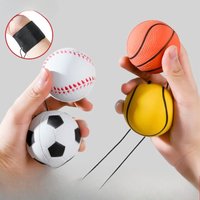 Basketball Wrist Bouncing Ball,High Elasticity Hand Throw Training Ball,Wristband Kit,Outdoor Activity Props,Wrist Strength Ball