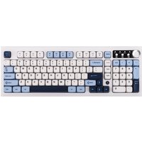 AJAZZ AF98 PLUS 97 Compact Layout Wired/BT5.0/2.4GHz Wireless Membrane Keyboard RGB Backlit with Volume Knob/Adjustable Stand