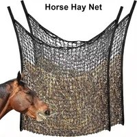 1 Stück Neues Slow-Feed Heunetz zum Aufhängen 80x90cm Pferde-Heunetz Große Kapazität Heufütterungsbeutel für Pferde Ziegen Schafe