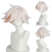 Angel Dust Wig Cosplay,Halloween Anime Party light pink Wig